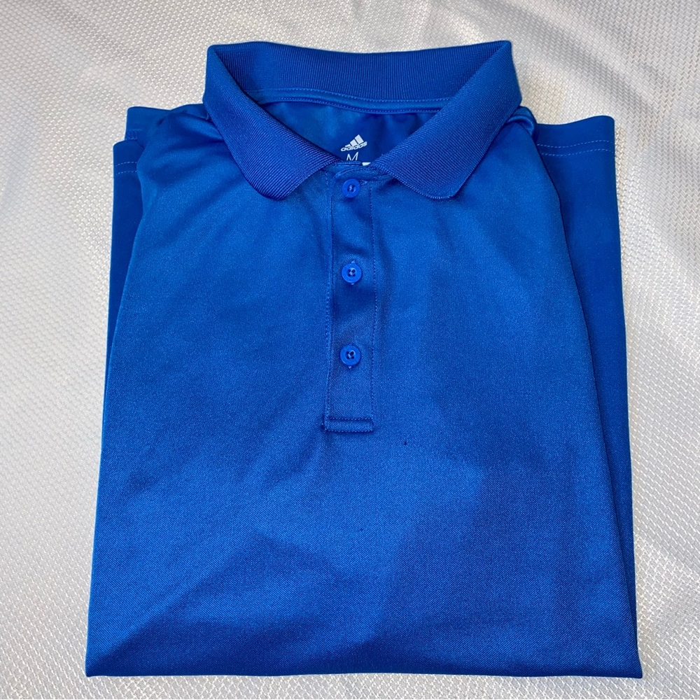 Adidas Golf shirt - Blue. Size Medium